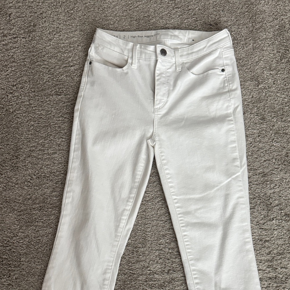 Women's White High-Rise Jeans